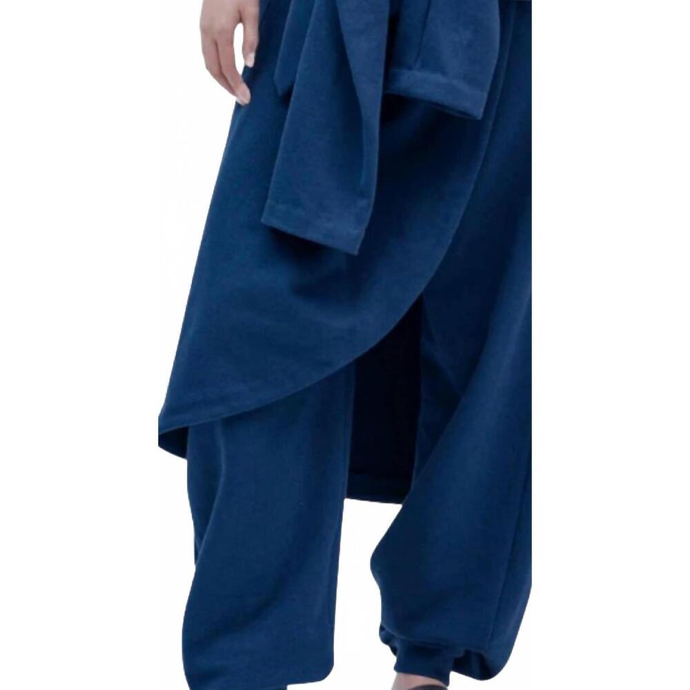 NEW AWAKE modern jersey jogger with shirt skirt in navy - Picture 3 of 3